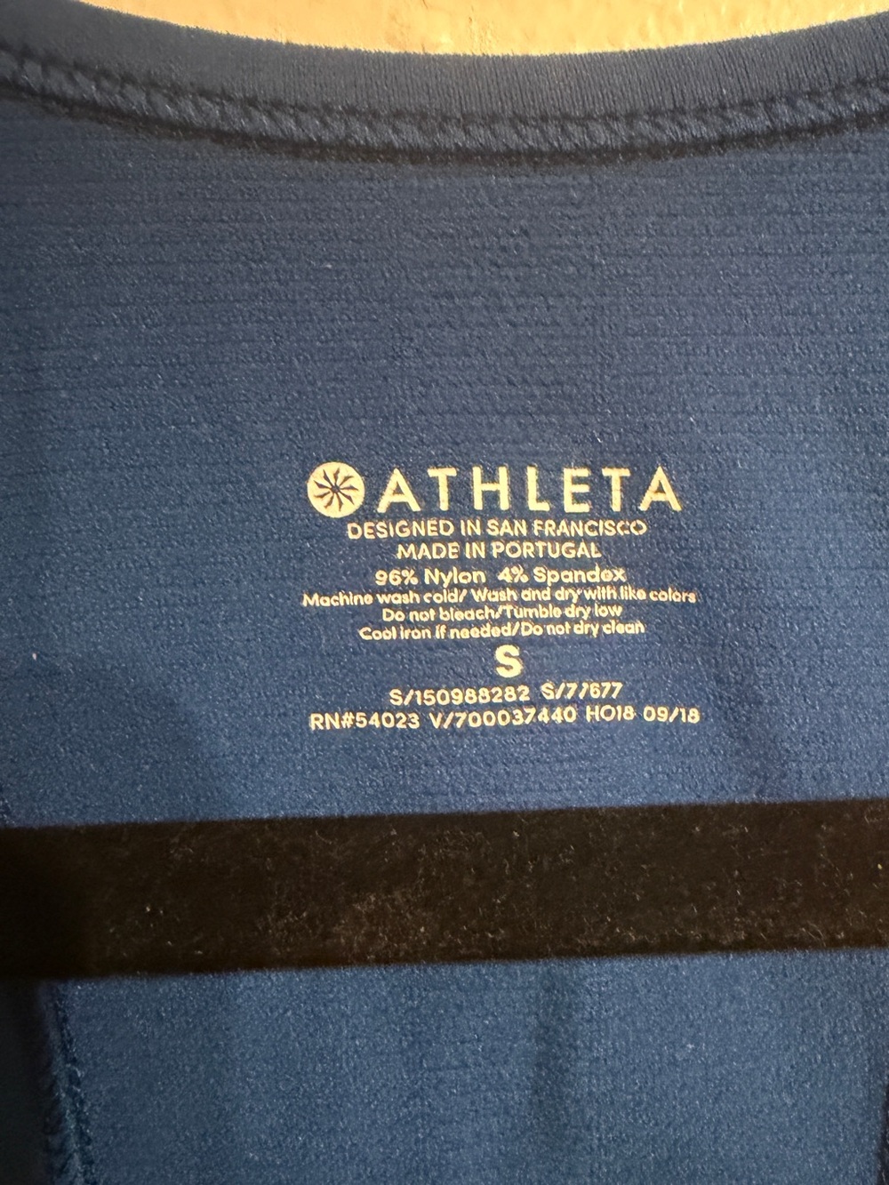 Athleta Blue Ruched Performance Tank - Picture 2 of 7